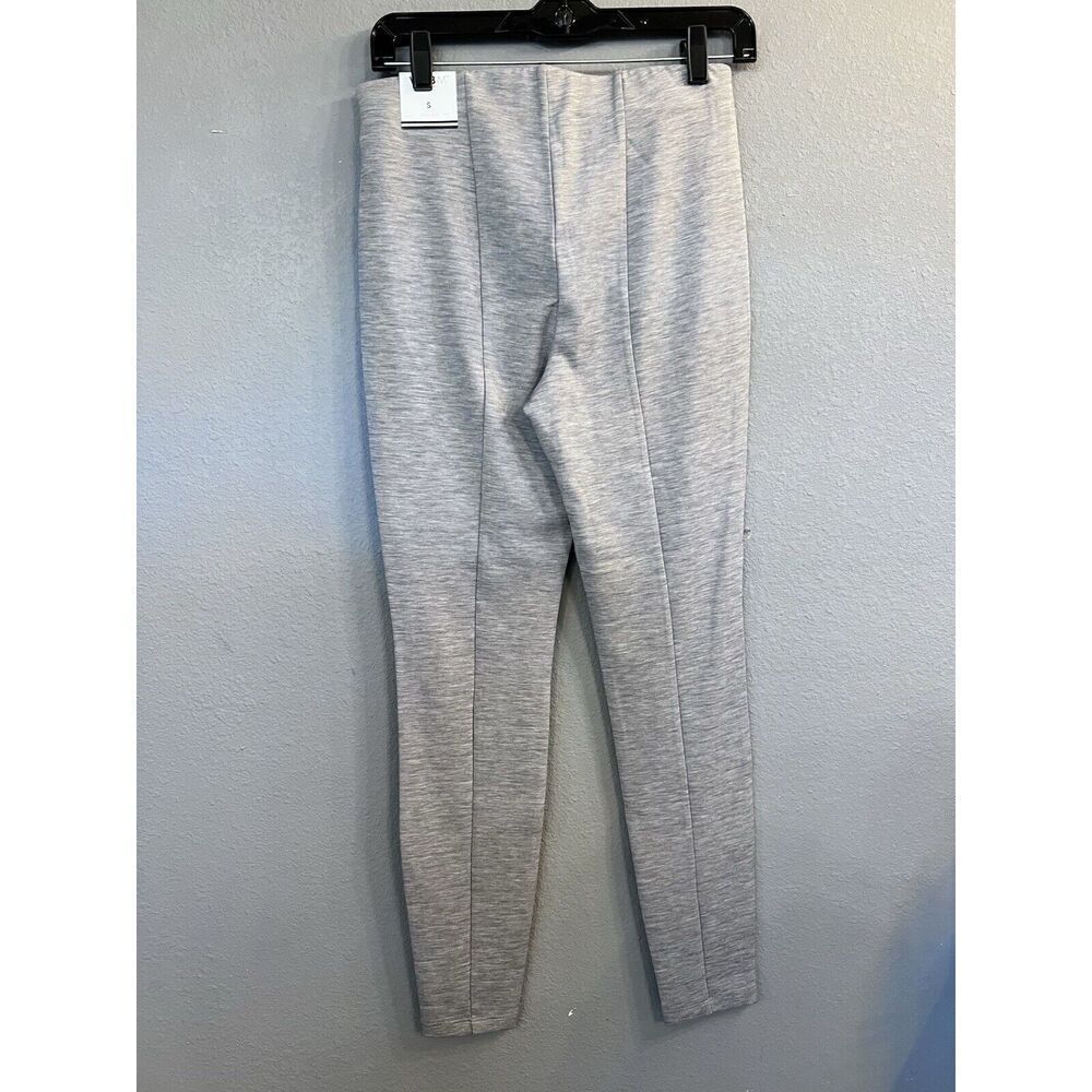 White House Black Market WHBM Heather Grey Ponte High Rise Leggings S NWT - Picture 2 of 5